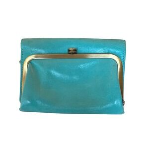 HOBO Turquoise Leather Wallet
